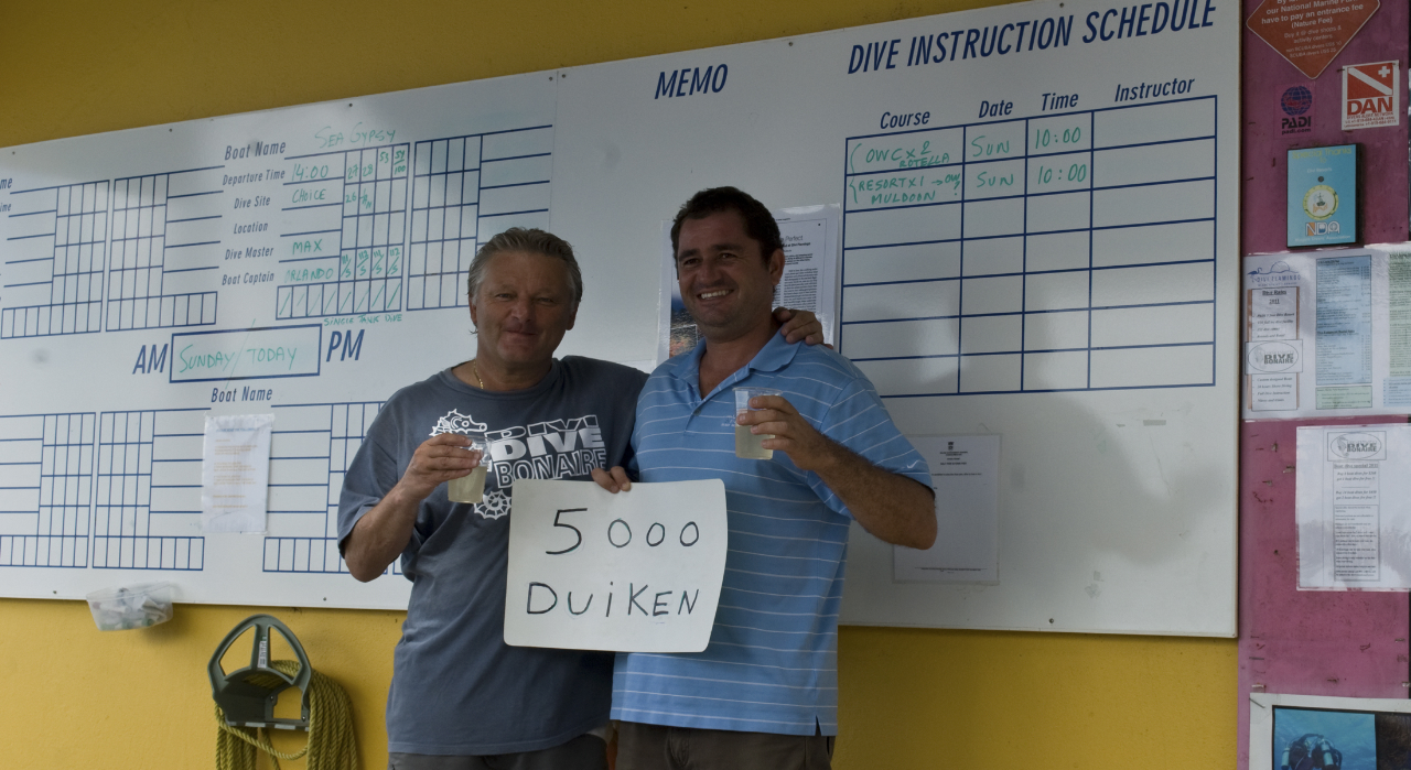 5000ste duik Rudy Van Geldere